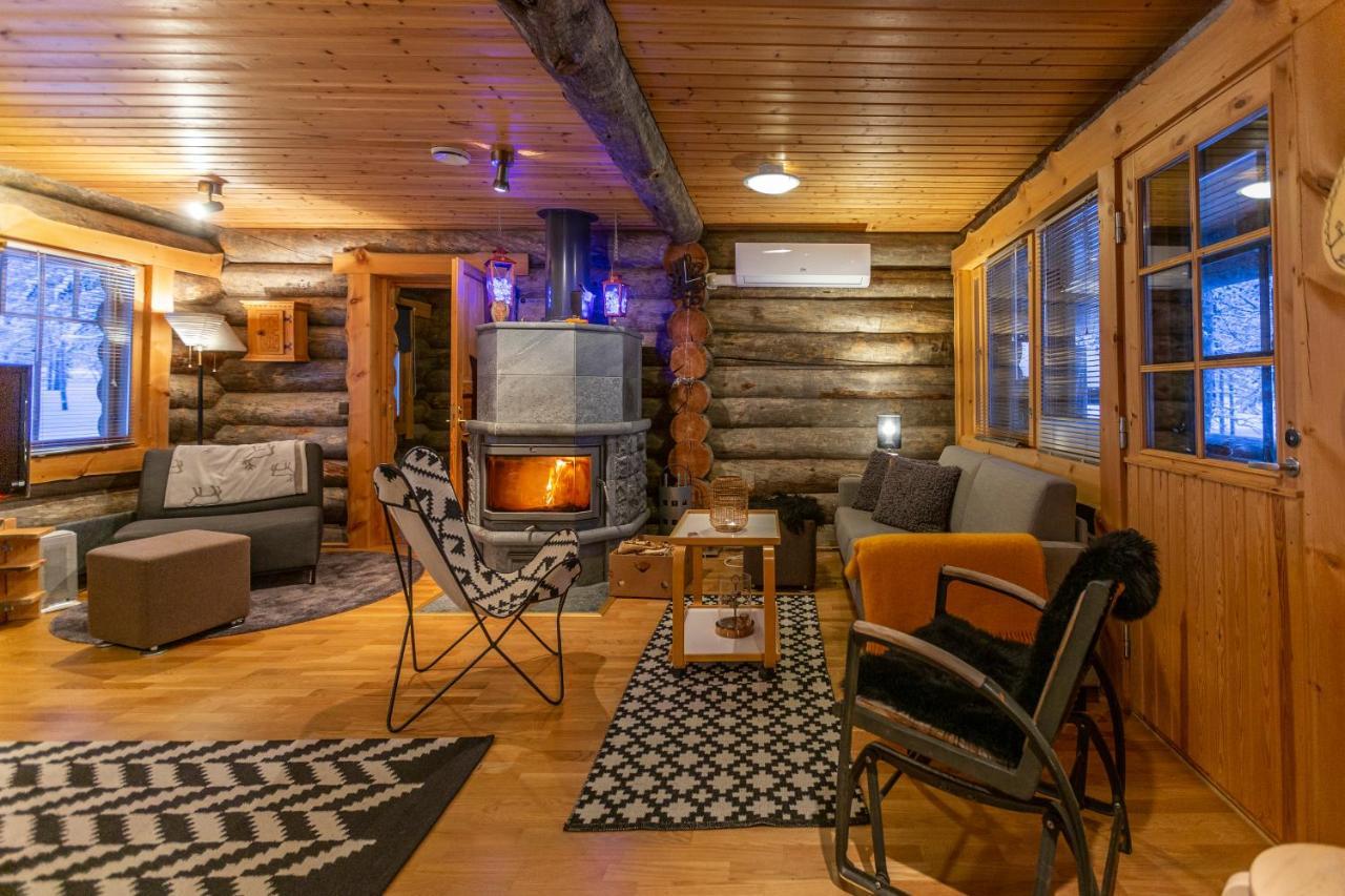 Kuukkeli Log Houses Villa Aurora "Pupula" Saariselka Esterno foto