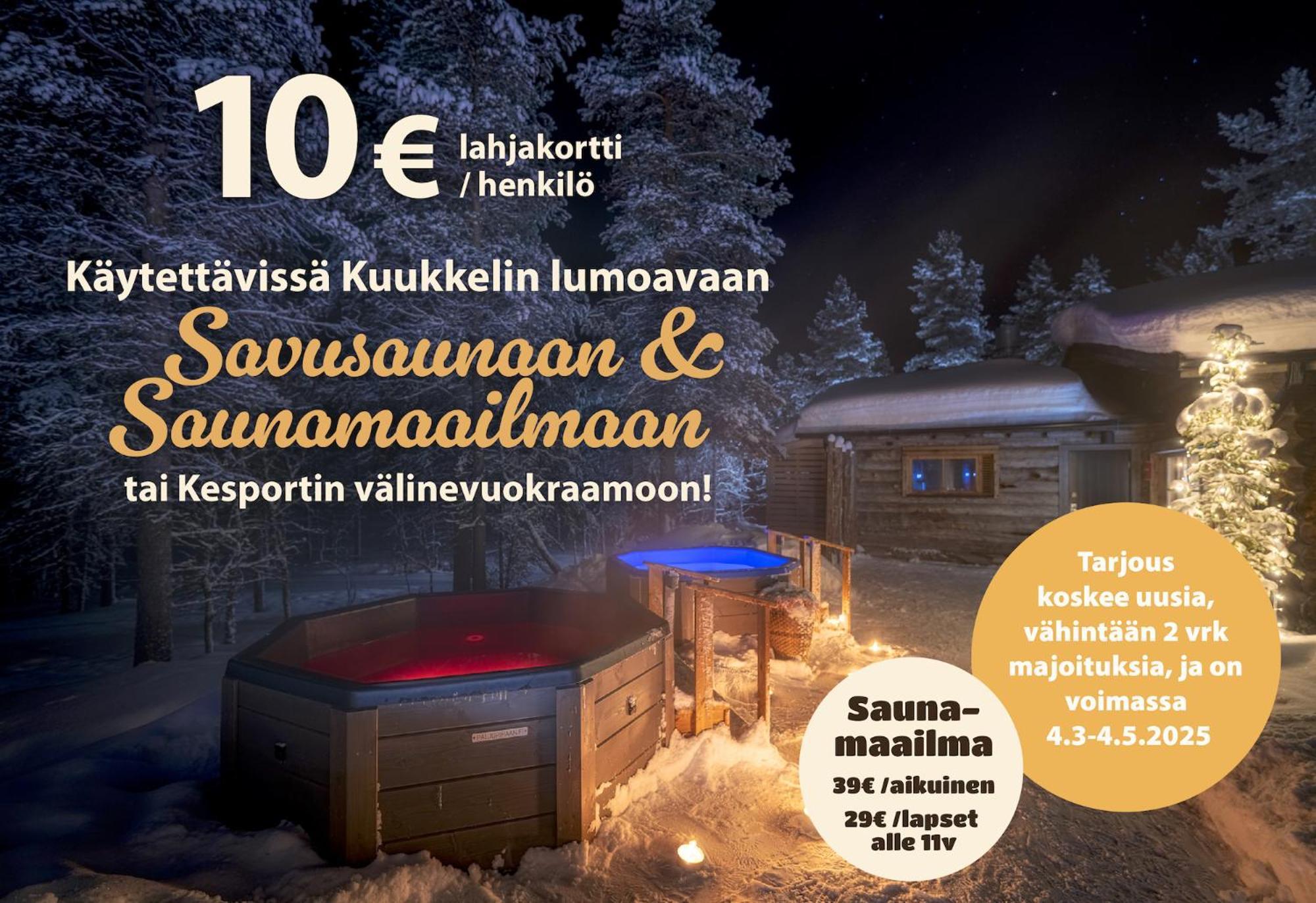 Kuukkeli Log Houses Villa Aurora "Pupula" Saariselka Esterno foto