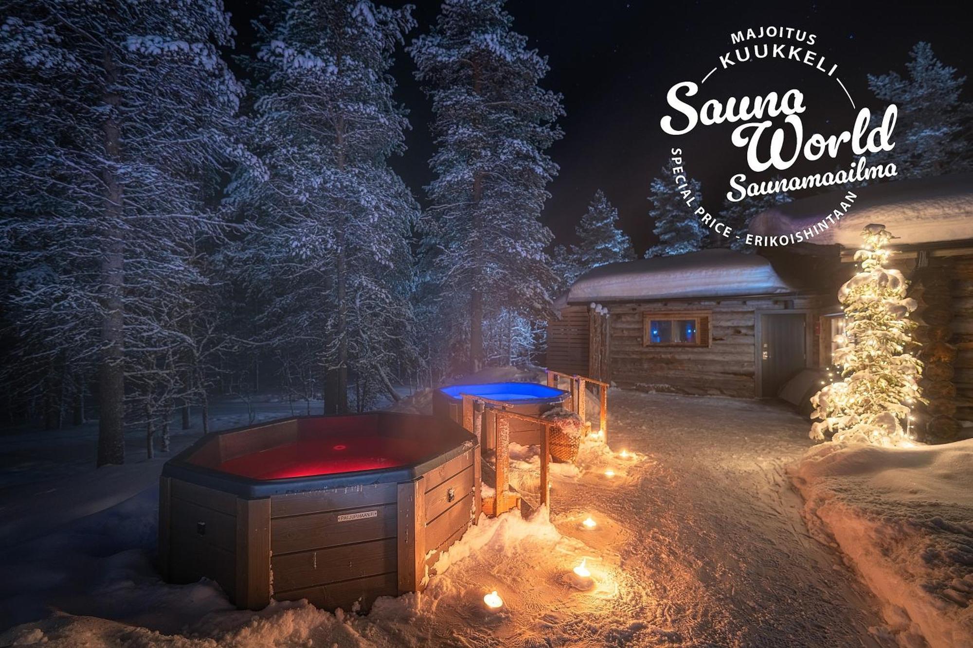 Kuukkeli Log Houses Villa Aurora "Pupula" Saariselka Esterno foto
