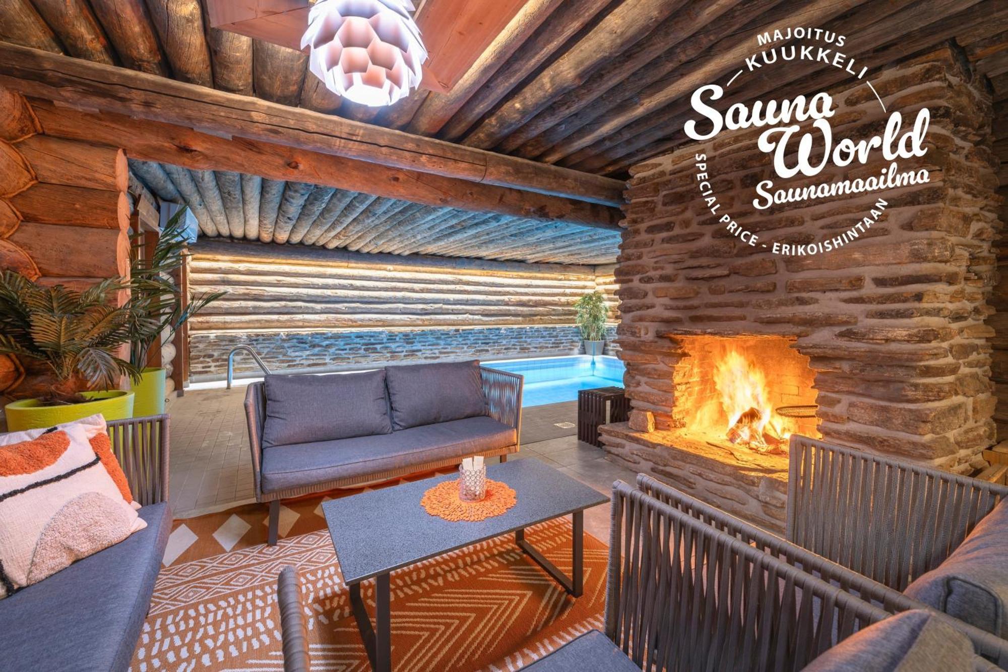 Kuukkeli Log Houses Villa Aurora "Pupula" Saariselka Esterno foto
