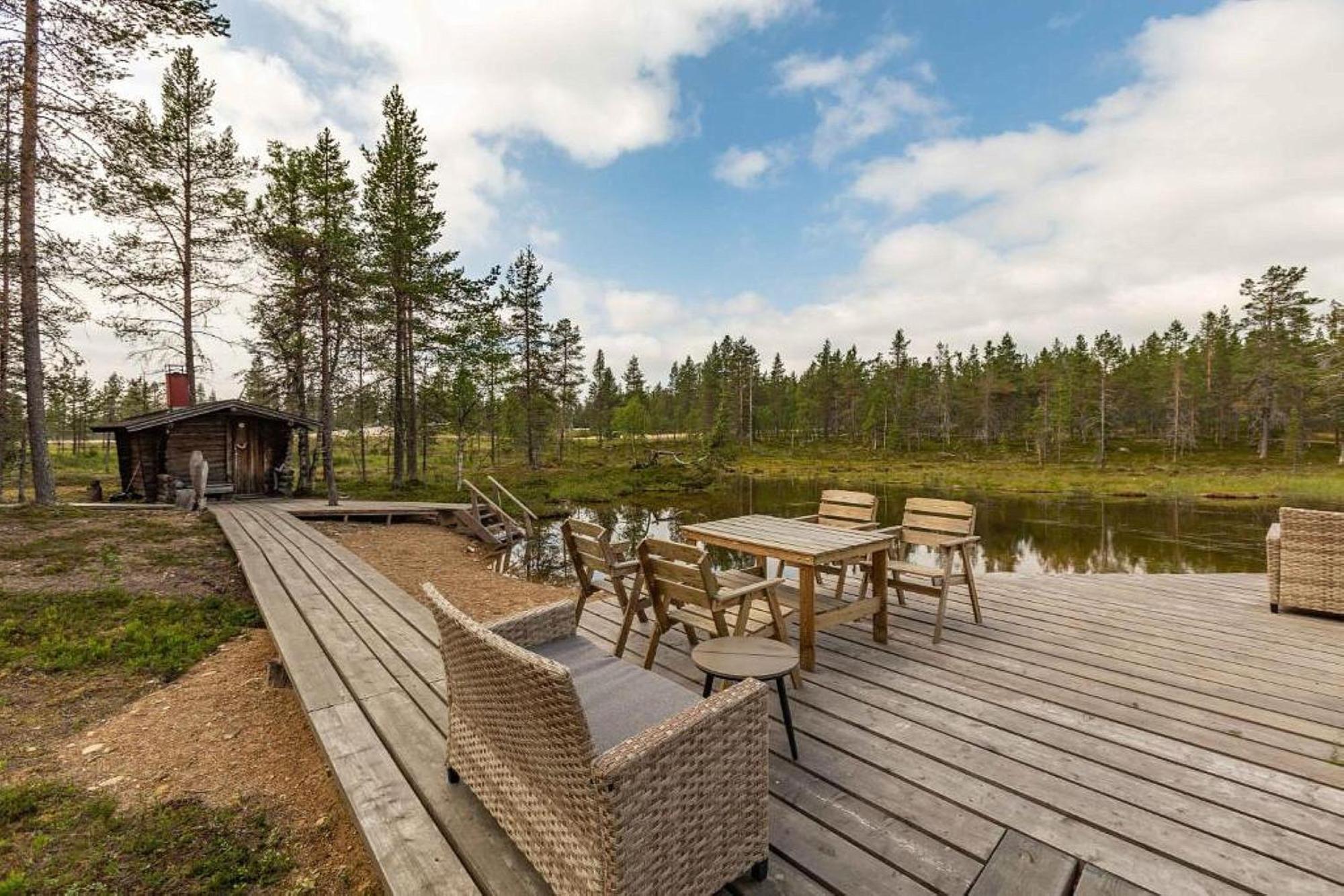 Kuukkeli Log Houses Villa Aurora "Pupula" Saariselka Esterno foto