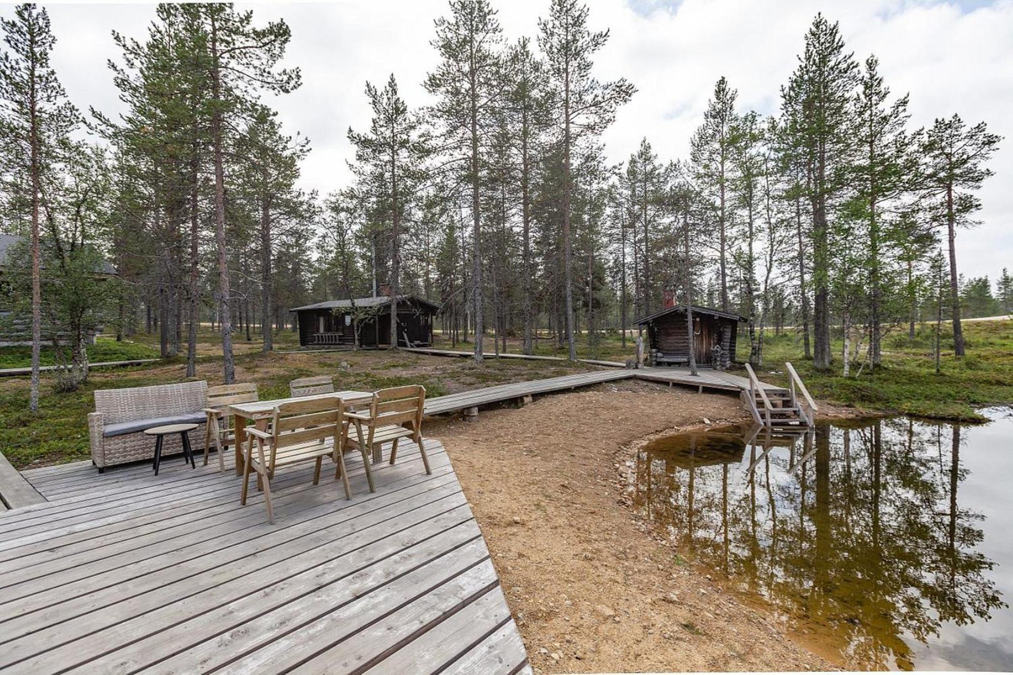 Kuukkeli Log Houses Villa Aurora "Pupula" Saariselka Esterno foto